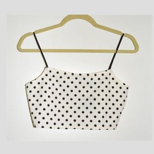 New with Tags!! Topshop Polka Dot Crop Top